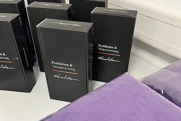 Geschenke für die Jubilare.